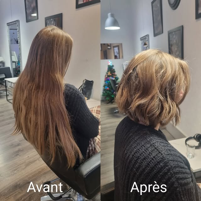 Avant / Après coloration blonde